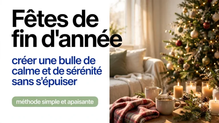 Fêtes de fin d’année : créer une bulle de calme et de sérénité sans s’épuiser